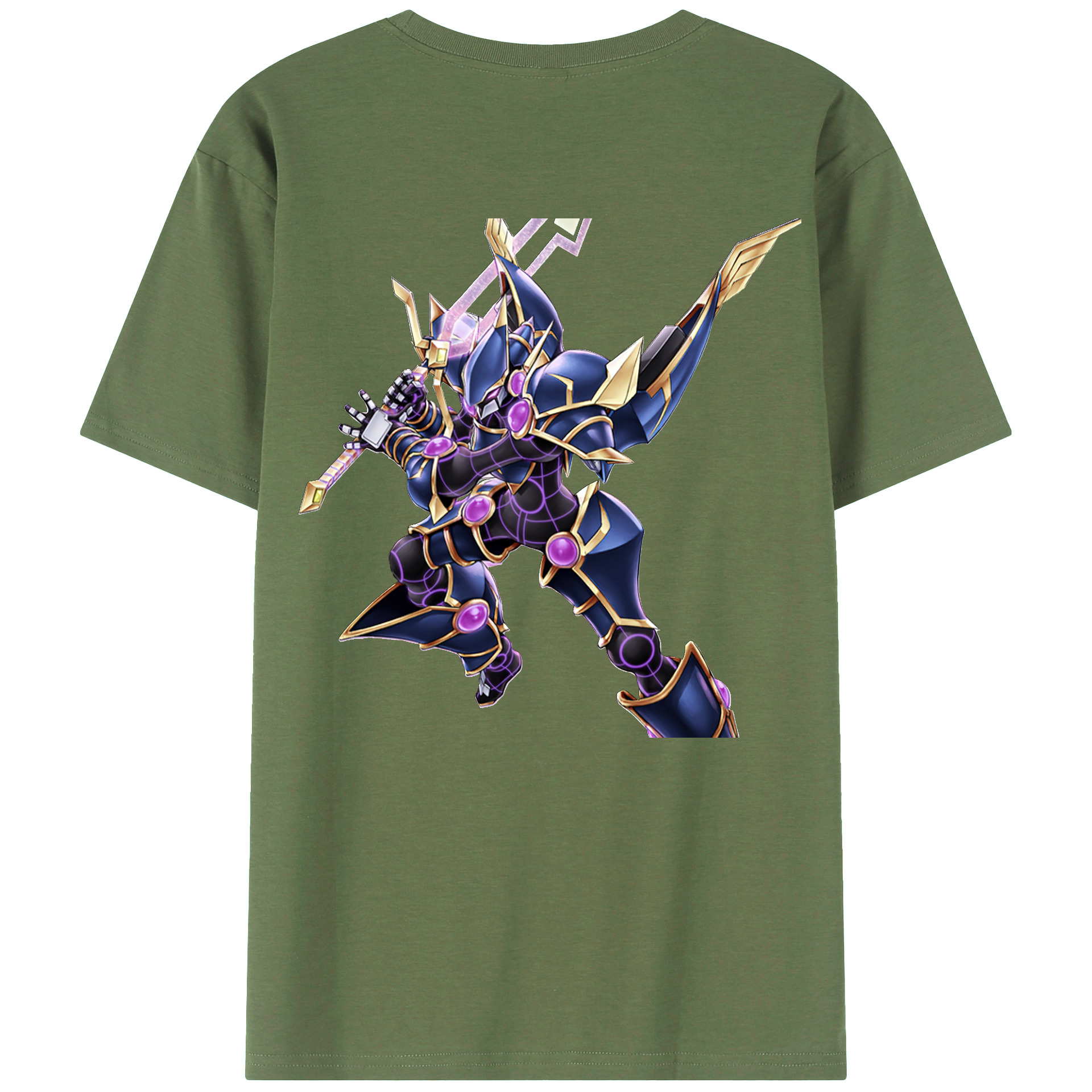 （画像用） 遊☆戯☆王 Yu-Gi-Oh! 綿100％ メンズ半袖Tシャツ（バックプリント） 通気性